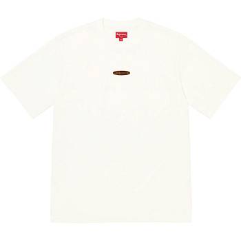 Chandails Supreme Oval Logo S/S Top Blanche | FR339GL