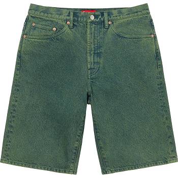 Shorts Supreme Baggy Denim Vert | FR358IS