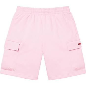 Shorts Supreme Small Box Baggy Cargo Sweat Rose | FR367JJ